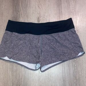 lululemon athletica Black and Gray Athletic Shorts